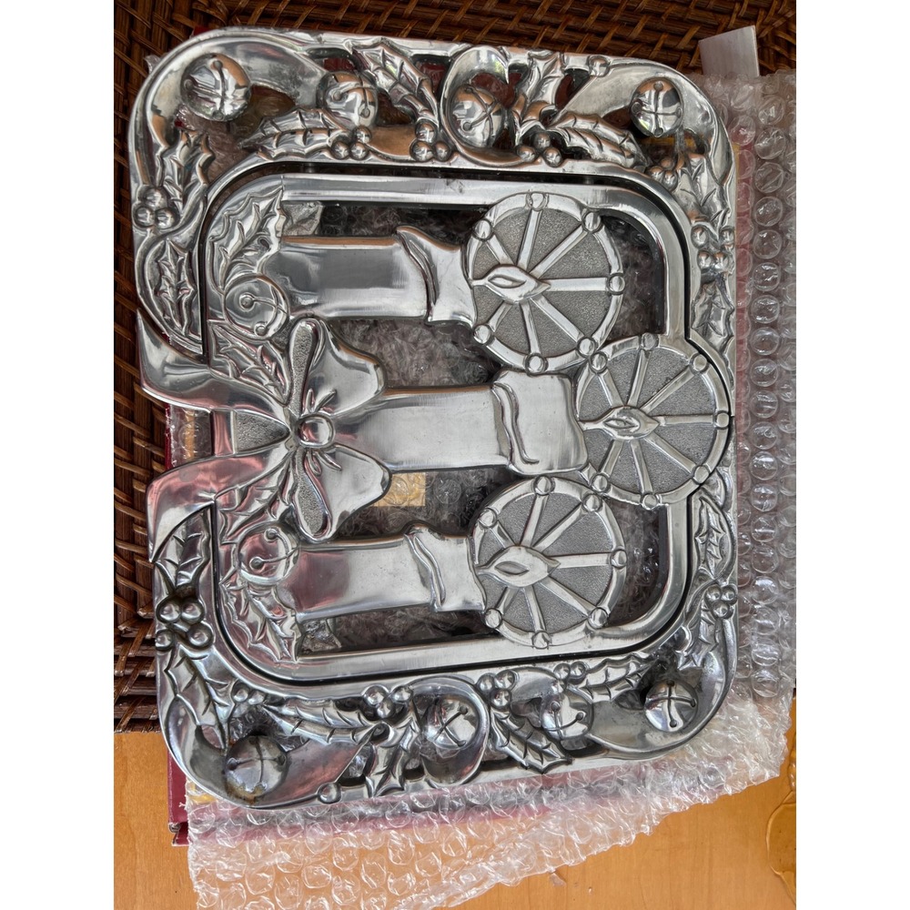 Lenox Yuletide Holiday Expandable Trivet Metal Christmas Candle Holly 6212246